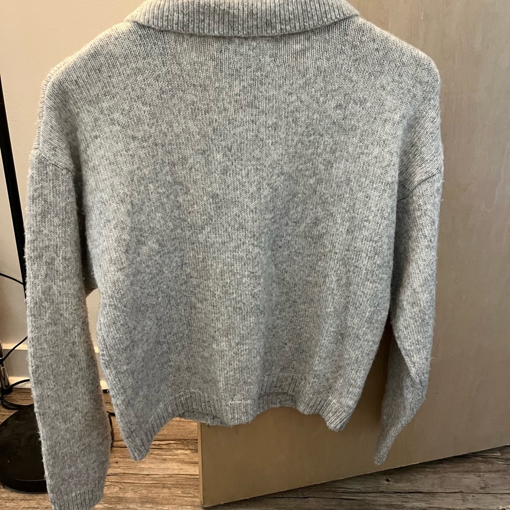 ASOS Grey Button Down Sweater - Picture 4 of 4